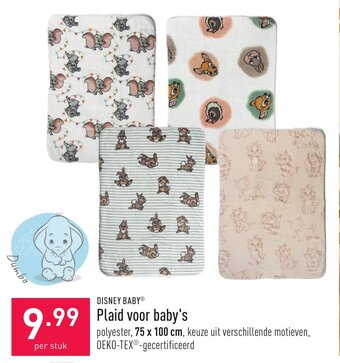 ALDI Disney baby Plaid voor baby's aanbieding