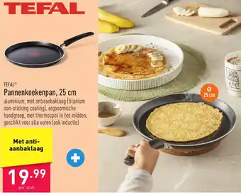 ALDI Tefal pannenkoekenpan, 25 cm aanbieding