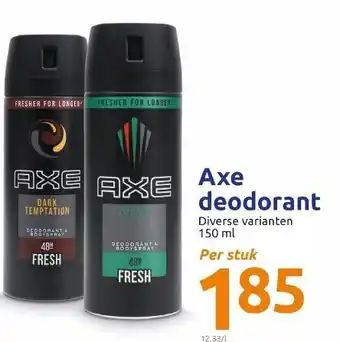 Action Axe deodorant aanbieding