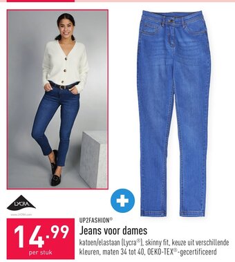 ALDI Up2fashion jeans voor dames aanbieding