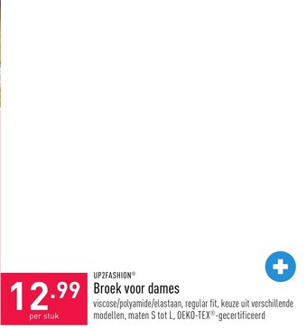 Up2fashion broek voor dames