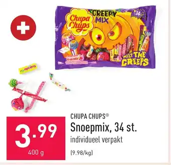 ALDI Chupa chips snoepmix, 34 st. 400g aanbieding