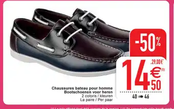 Cora Chaussures bateau pour homme bootschoenen voor heren aanbieding