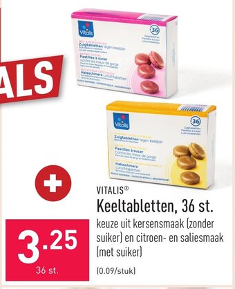ALDI Vitalis keeltabletten, 36 st aanbieding