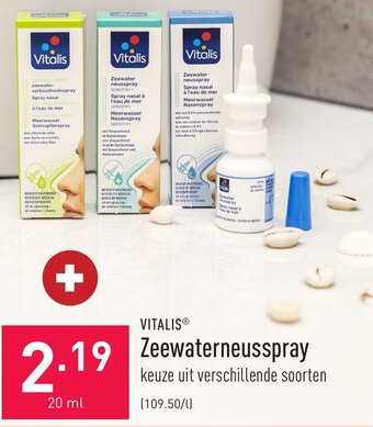 ALDI Vitalis zeewaterneusspray 20ml aanbieding