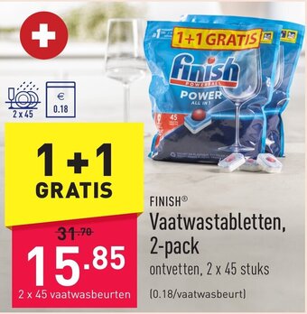 ALDI Finish vaatwastabletten 2-pack aanbieding