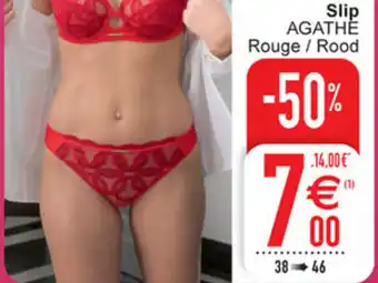 Cora Slip agathe rouge aanbieding
