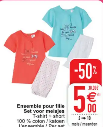 Ensemble pour fille set voor meisjes
