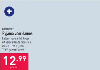 ALDI Queentex pyjama voor dames aanbieding