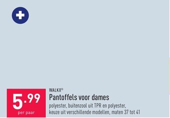 ALDI Walkx pantoffels voor dames aanbieding