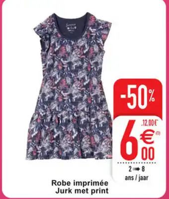 Cora Robe imprimee jurk met print aanbieding