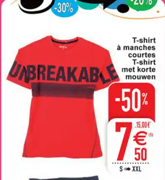 Cora T-shirt a manches courtes t-shirt met korte mouwen aanbieding