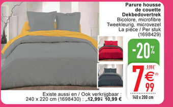 Cora Parure housse de couette dekbedovertrek 140x200 cm aanbieding