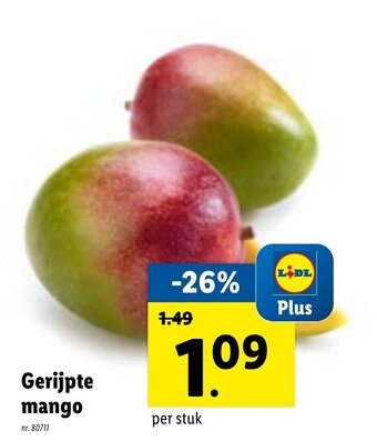 Lidl Gerijpte mango aanbieding