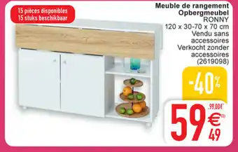 Cora Meuble de rangement opbergmeubel 120x30-70x70 cm aanbieding