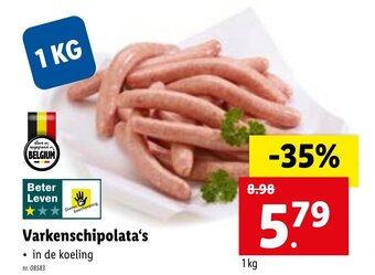 Lidl Varkenschipolata's aanbieding