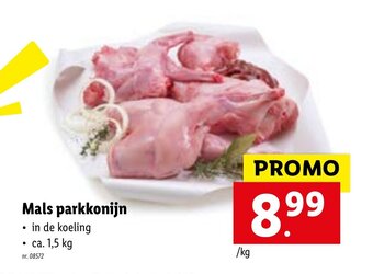 Lidl Mals parkkonijn aanbieding