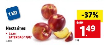 Lidl Nectarines aanbieding