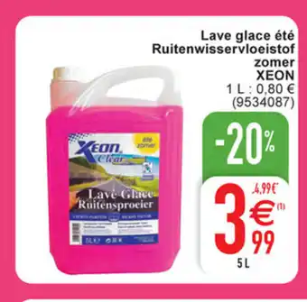 Cora Lave glace ete ruitenwisservloeistof zomer xeon 5L aanbieding