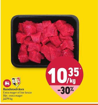 Delhaize Rundstoofvlees aanbieding
