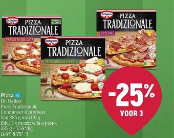 Delhaize Pizza dr. oetker aanbieding