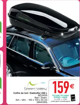 Cora Coffre de toit / dakkoffer 450 L aanbieding