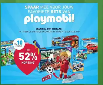 Delhaize Playmobil 52% korting aanbieding