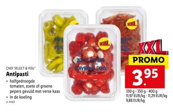 Lidl Chef Select & You Antipasti aanbieding