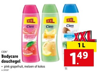 Lidl Cien Bodycare douchegel aanbieding