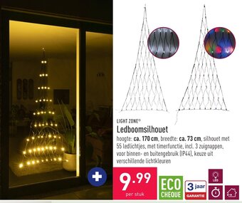 ALDI Light Zone Ledboomsilhouet aanbieding