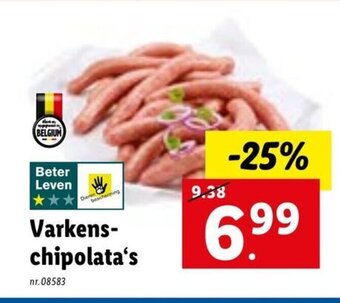 Lidl Varkenschipolata's aanbieding