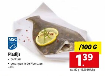Lidl Pladijs 100g aanbieding