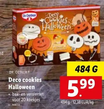 Lidl Deco Cookies Halloween 484g aanbieding