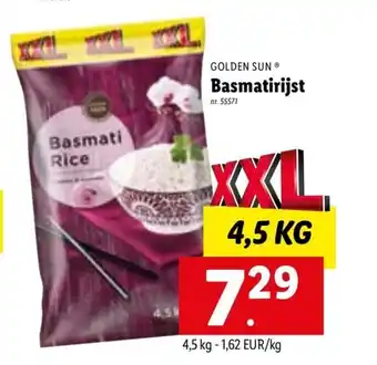 Lidl Golden Sun Basmatirijst 4.5kg aanbieding