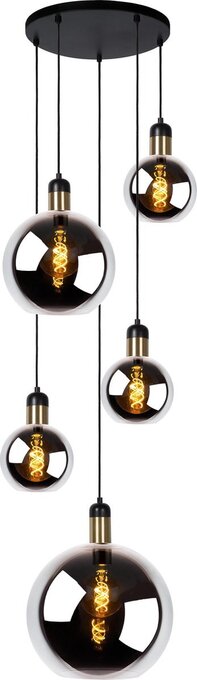Bol.com Lucide julius - hanglamp - 5xe27 - fumé aanbieding