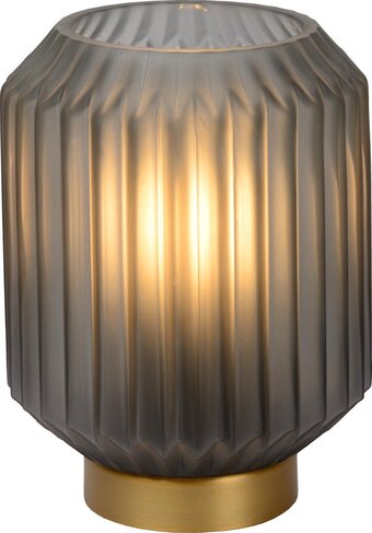 Lucide sueno - tafellamp - ø 13 cm - 1xe14 - mat grijs