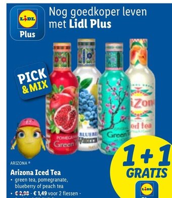 Lidl Arizona Iced Tea aanbieding