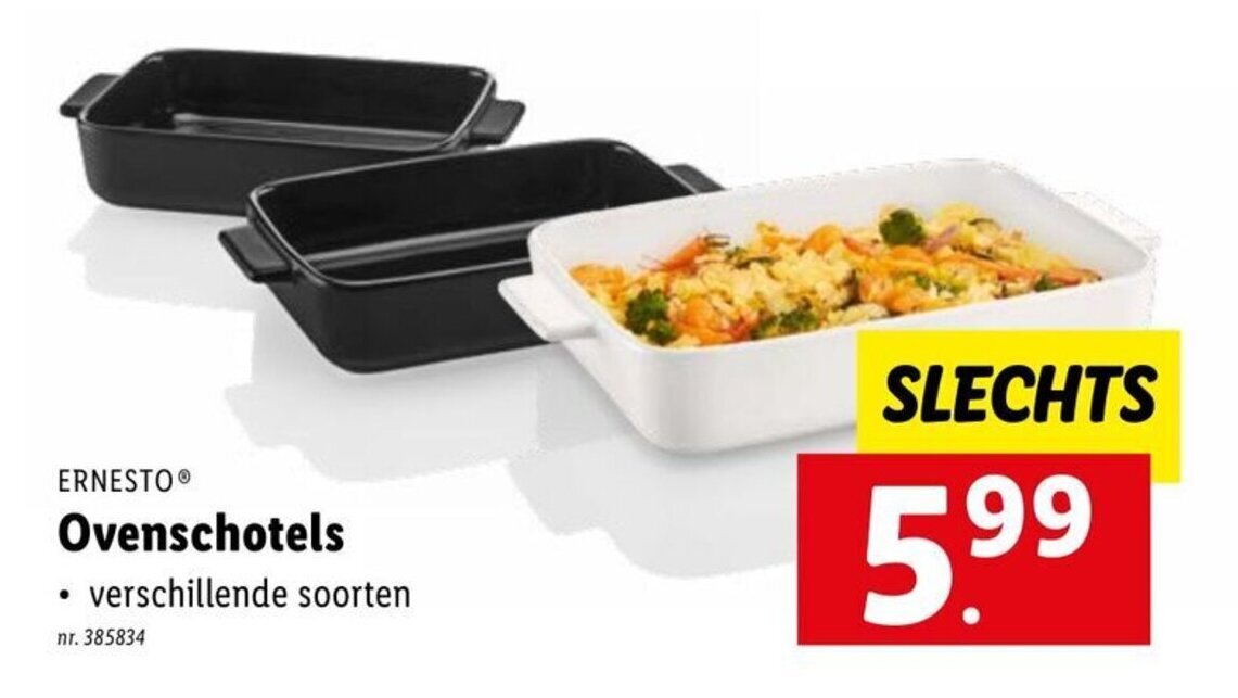 Ernesto Ovenschotels promotie bij Lidl