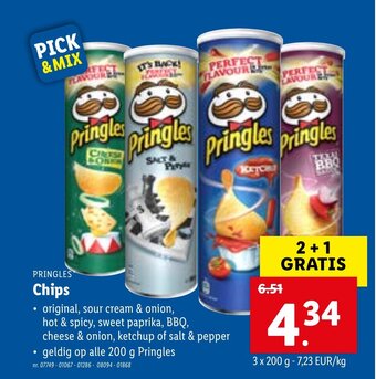 Lidl Pringles Chips aanbieding