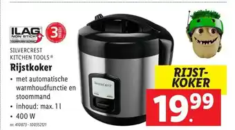 Lidl Silvercrest Kitchen Tools Rijskoker aanbieding