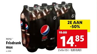 Lidl Pepsi Frisdrank max aanbieding
