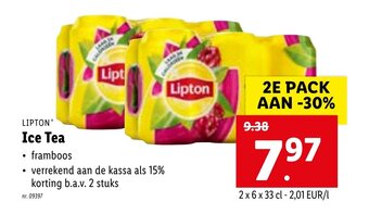 Lidl Lipton Ice Tea aanbieding