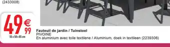 Cora Fauteuil de jardin / Tuinstoel 55x58x85 cm aanbieding