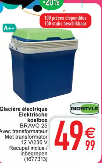 Cora Glaciere electrique elektrische koelbox bravo 25 aanbieding