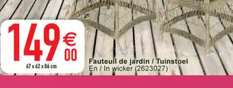 Cora Fauteuil de jardin / tuinstoel 67x62x86 cm aanbieding