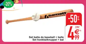 Set battle de baseball + balle sey honkbalknuppel + bal