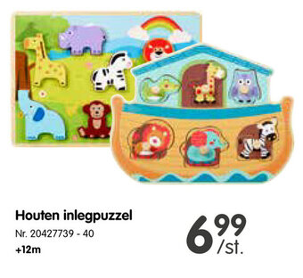 Fun Houten inlegpuzzel aanbieding