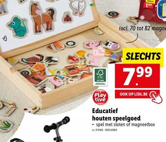 Lidl Educatief Houten Speelgoed aanbieding