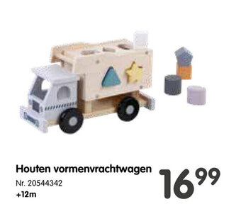 Fun Houten vormenvrachtwagen aanbieding