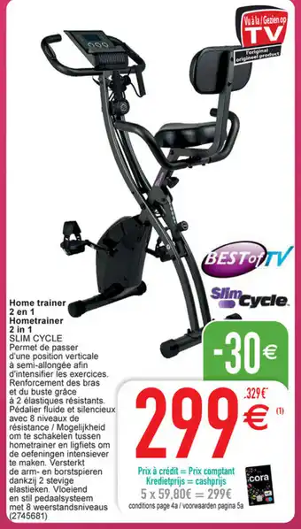 Cora Home traineer 2 en 1 slim cycle aanbieding